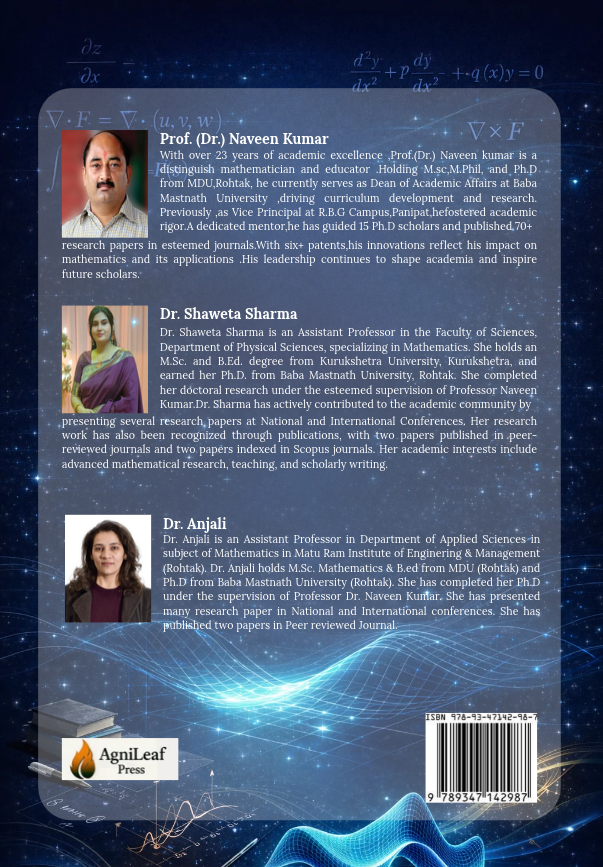 Advanced Calculus and Differential Equation - Back Cover