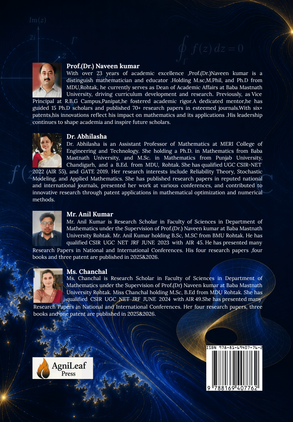 Complex Analysis - Back Cover